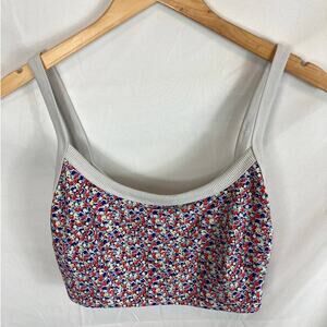 Aerie Floral Print Swim Top Size Medium